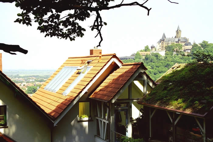 Haus mit Schloss