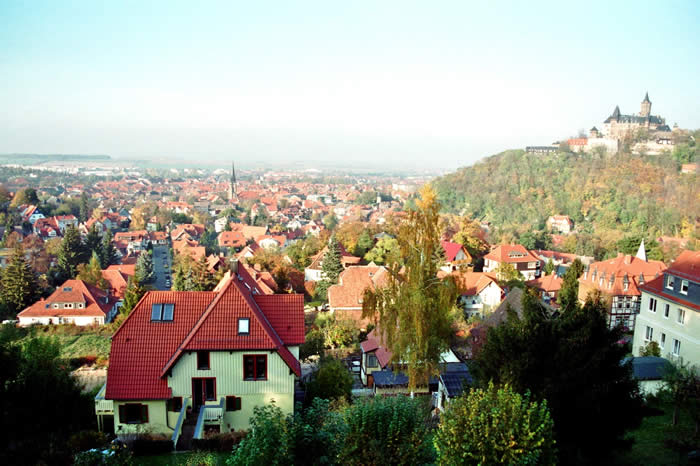Blick über WR mit Schloss
